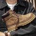 European Warm Series Kick-Resistant Big Martin Men's British High-Top Yellow Casual Outdoor Work Short New Style Boots_vogvips.com