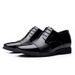 Invisible Inner Heightening Pointed Bright Lacquer Business Dress Genuine Leather Wedding New Men's Shoes_vogvips.com