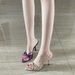 Chuyuji 2025 New Bowknot Satin High-Heeled Sandal For Women, Elegant French Style Outdoor Slipper, Women' Summer_vogvips.com