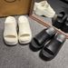 Thick For Women Home Platform Slippers EVA Non Slip Beach Sandals Summer Lady Slides Soft Sole Wedge Heel Slipper_vogvips.com