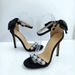 Pink Bowknot Pearl Strap High-heeled Sandals With Satin Surface, Super Fairy-like Shoes, Internet Celebrity Style,_vogvips.com