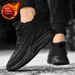 Men's Winter Cotton Shoes Pu Leather Sports Running Shoes_vogvips.com