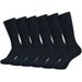 6 Pairs Middle Tube For Men Solid Colour In White Black Streetwear Harajuku Fashion Breathable And Casual Socks_vogvips.com