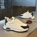 Men's Breathable Mesh Running Shoes - Lightweight Summer Sneakers With Soft Sole, Hollow Design, Casual White Shoes For Walking & Sports_vogvips.com