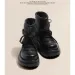 Snow Winter Ankle-length Thick Sole Warm Cotton Shoes Short Plush Womens Casual Boots Style Flat With 240620_vogvips.com