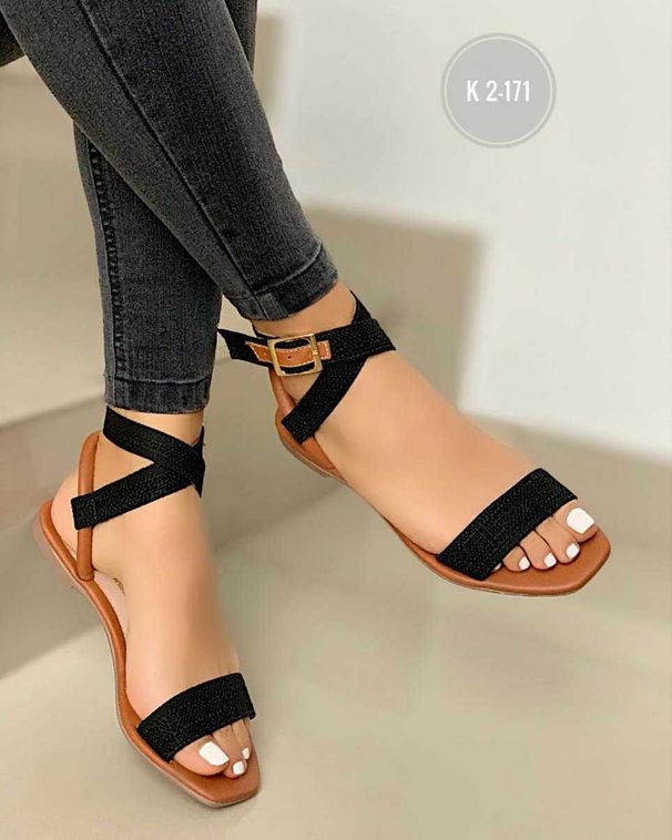 Summer New Large Size One-Strap Flat Casual Sandals For Women_vogvips.com