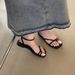 Women's Sandals Casual Summer Open Light Comfortable Flats Foot Fighter Outdoor Pinch Toe Beach Sandals_vogvips.com