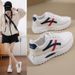 New Dad 2025 Spring And Autumn Student Running Casual White Thick Sole Sports Women's Shoes_vogvips.com