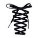 Shoe Accessories single layer shoelaces black and white orange running shoes sports basketball shoes ultra light shoelaces rope a pair_vogvips.com