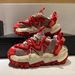 New All Match Color Matching Dad Shoes Thick Sole Heightening Genuine Leather Comfortable Sports Casual Shoes Men's Shoes_vogvips.com