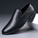 Hot-selling Leather Man Casual Summer Mens Loafers Moccasins Breathable Slip On Flats Driving Shoes Male Business_vogvips.com