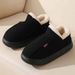 2024 Warm Slippers Men, Cotton, Autumn And Winter, Indoor Home Thick Sole, Non-Slip, Couple's Fleece-Lined New Style For_vogvips.com