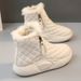 Snow 2025 Autumn New Winter Short Tube Warm Cotton Shoes With Fleece Lining Thickened Women's Boots_vogvips.com
