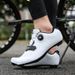 New Style Cycling Shoes With Locks, Double Buckle Lock Shoes, Men's And Women's Road Bicycle Power Shoes, Hard Bottom Mountain Bike Rubber Bottom_vogvips.com
