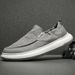 Summer Black High-end Men's Casual Canvas Shoes, Simple And Versatile, Low-top One-piece Cover, Lightweight, Thin, Breathable Cloth Shoes_vogvips.com