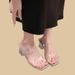 Large-sized Transparent Crystal Thick-heeled Flip-flops, New Summer Women's Open-toe Square Toe High-heeled Sandals_vogvips.com
