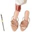 Pink Bow Single Strap Women S New High Heel Dress With Elegant Sandals Fashionable Hundred Wear Comfortable_vogvips.com