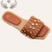 Foreign Trade Summer New Women's Shoes Rivet Flat Slippers Fashionable Cool Slippers_vogvips.com
