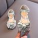 Girls' Single Shoes Spring And Summer New Casual Color Diamond Bowknot Small And Medium Children's Dance Shoes Performance Shoe_vogvips.com