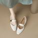 wangjia Wangjia Super Comfortable Genuine Leather Square Toe Shallow Mouth Single For Women Spring New Versatile Chunky_vogvips.com
