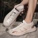 Men's Summer Leather Beach Sandals, Outdoor Casual Hiking Water Shoes With Soft Soles, Closed-Toe Mountain Shoes, Large_vogvips.com