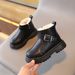 Child's Shoes Boys' Fashion Boots Girls' Soft Soled Warm Cotton Boots Buckle_vogvips.com