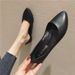 Bi Yan New Women's Shiny Leather Soft Sole Comfortable Boat Slip-On Flat Pointed Toe Shallow Mouth Single Shoes_vogvips.com