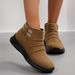 Women's Plus Size Suede Ankle Boots With Side Zipper Thick Sole Round Toe Over-the-Ankle Martin Style_vogvips.com