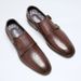 Carved Men's Pointed Head Polished Leather Splicing Professional Dress Men's Shoes Retro Leather Shoes_vogvips.com