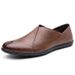 2025 Spring And Autumn New Men's Casual Shoes, Leather Soft Sole Slip-On Loafers For Men, Wholesale Available_vogvips.com