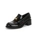 In Stock For Immediate Dispatch Grape Mom Same Retro British Style Round Toe Small Coin Slip On Chunky Heel Thick Sole_vogvips.com