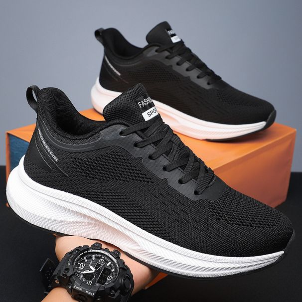 Plus Size Men's New Summer Trend Versatile Casual Sports Non-slip Breathable Wear-resistant Flyknit Running_vogvips.com