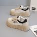 2026 Summer Women's Mesh White Shoes Korean Ins Style Female Student Breathable Height-Increasing Sports Casual Sneakers_vogvips.com