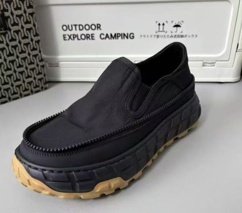 Summer Zipper Outdoor Bread Shoes Wear Resistant Non Slip One Foot Camping Shoes Men's Versatile Men's Shoes_vogvips.com