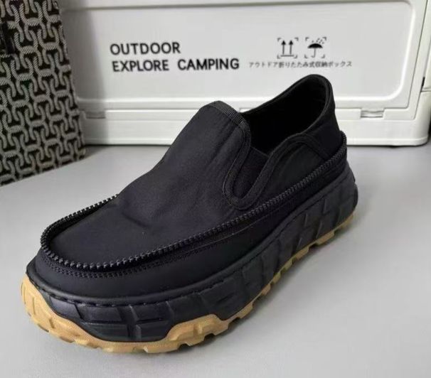 Summer Zipper Outdoor Bread Shoes Wear Resistant Non Slip One Foot Camping Shoes Men's Versatile Men's Shoes_vogvips.com