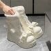 Sweetly Adorable Puss In Boots Lolita Snow Boots 2025 New Thick Sole Fleece Winter Warmth & Cuteness_vogvips.com