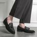 Large Size Fringe Slip-on Shoes For Men - Stylish European Fashion Runway Outfit - Leather Shoes For Men With A Unique Style For Business Purposes_vogvips.com