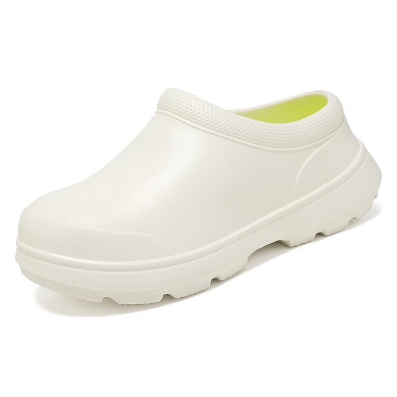 Men's Shoes Autumn Trend All Match Thick Sole Wear Resistant Non Slip Waterproof Outdoor Wear Home Slip On Closed Toe Slippers_vogvips.com