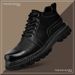 European Warm Series Italian Clearance High-End Genuine Leather Martin Men's Low-Cut Work Single Boots_vogvips.com