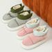 Waterproof Slippers 2025 New Style Fleece-Lined Thickened Outdoor Thick Sole Non-Slip Closed-Toe Cotton Shoes For Women_vogvips.com