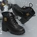 2025 Autumn Winter New Round Toe Lace-up Low British Style Chunky Heel Fashion Martin Mid-heel Women's Boots_vogvips.com