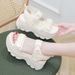 Trendy Platform Sandals For Women, 2026 Summer New Model, Thick-soled, Lightweight, Soft-soled, Versatile,_vogvips.com