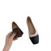 Single Shoe Women's Autumn 2025 New Item Color Blocked Light Mouth Versatile Gentle Pearl Casual Anti Slip Soft Soled_vogvips.com