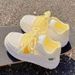 Unique, Stylish, Thick-soled Heart-patterned White Women, 2026 Spring/summer Mesh Casual Shoes, Versatile For Students_vogvips.com