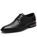 Men's Light Casual Lace-up Dress Leather Shoes Professional Work Men's Shoes_vogvips.com