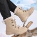 Winter Men's Shoes, Snow Boots With Fleece Insulation, Cotton Boots, Cross-border Plus Men's Boots, Sports Shoes_vogvips.com