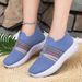 Women's Versatile Spring Style Cross-Border Large Size Slip-On Mom Breathable Mesh Fashion Casual Shoes_vogvips.com