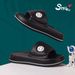 Summer Smiley Face Slide For Women, Thick Sole, Outdoor Wear, Soft Sole, Non-Slip EVA Slippers, Home Slippers, Fashionable And Versatile_vogvips.com