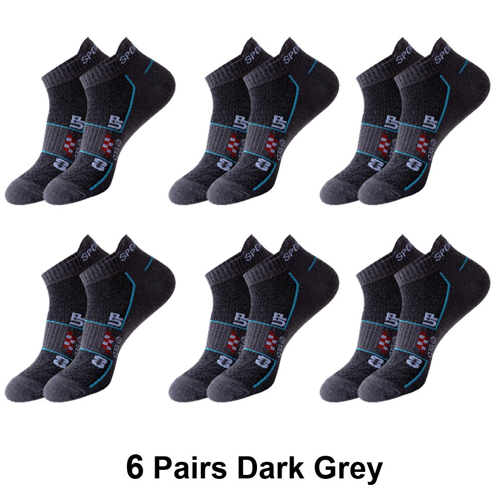 5 Pairs Men Cotton Sport Casual Short Socks Breathable Mesh Spring Summer Ankle Sports Sockke Gift_vogvips.com