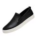 Men's Round Head First Layer Casual Men's Board Shoes Foot Cover Breathable Flat Heel Single Shoes Work Shoes_vogvips.com